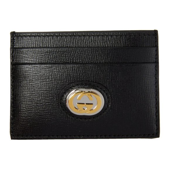 Gucci GG Marina Card Holder in Black ALL ITEMS IN MY CLOSET ARE AUTHENTIC 🥰 - Picture 1 of 10